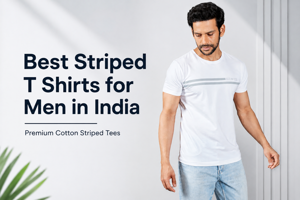 Best Striped T Shirts for Men in India | Premium Cotton Striped Tees
