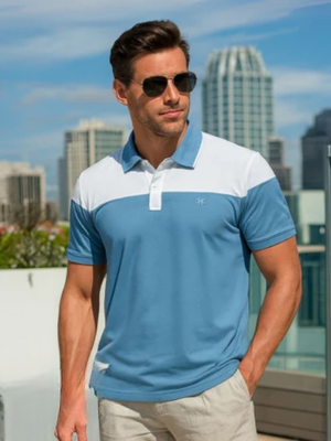 Color Block Polo