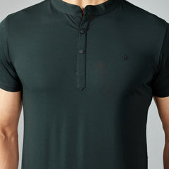 Bottle Green Henley T-shirt