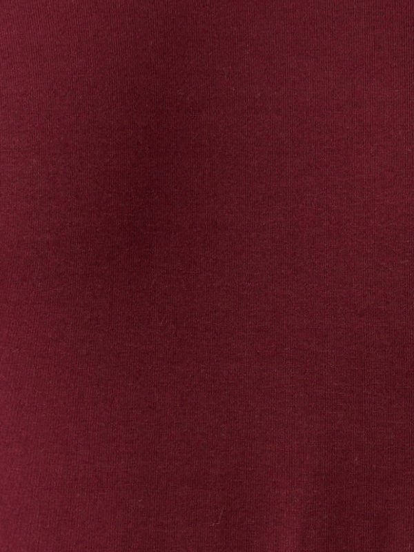 Solid with logo Maroon T-shirt