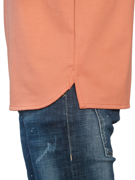 Orange Henley T-shirt