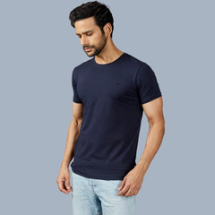 Solid with logo Navy T-shirt