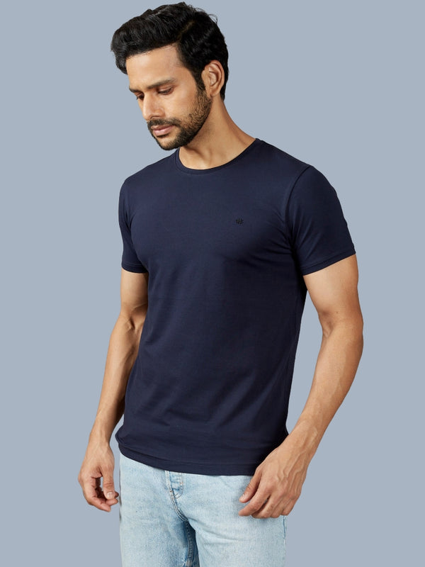 Solid with logo Navy T-shirt